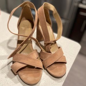 Like brand new! Worn once for a wedding for about 2 hours!